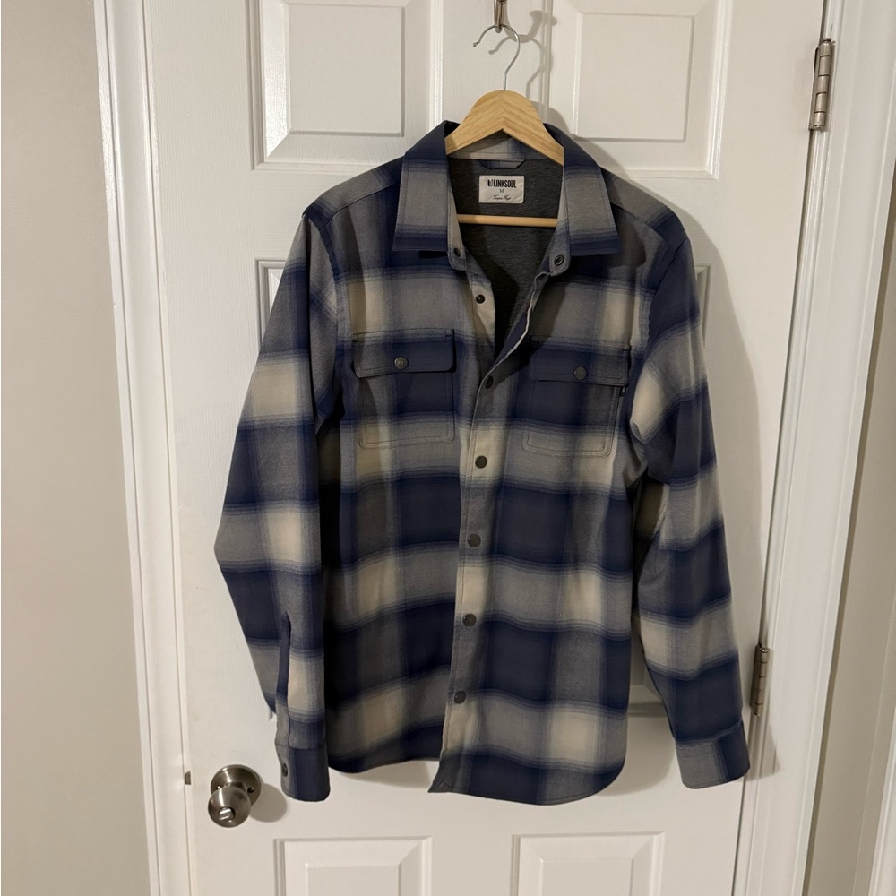 Linksoul long sleeve button up shacket